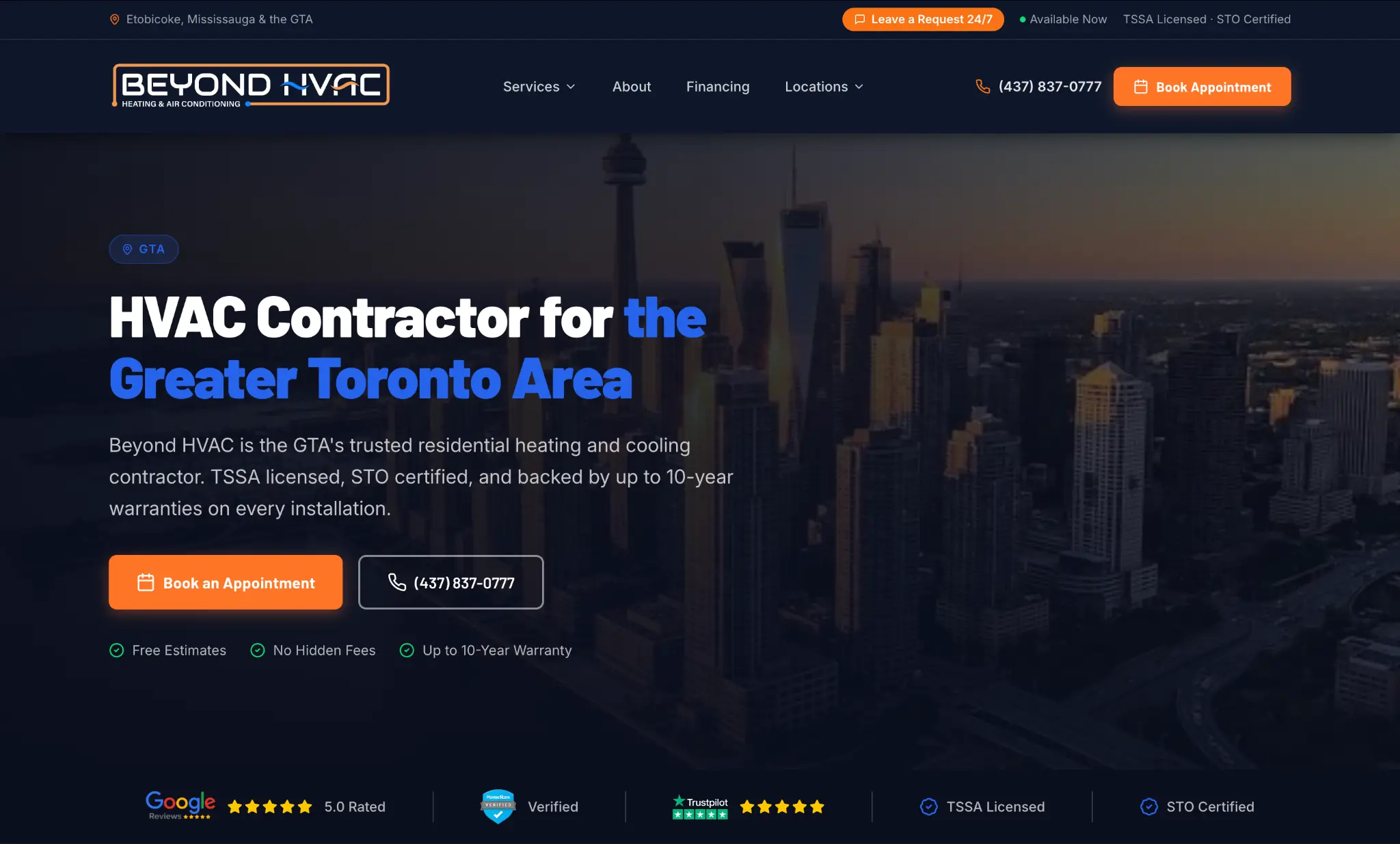 beyond-hvac-website-gta-hub-page-hvac-company-toronto
