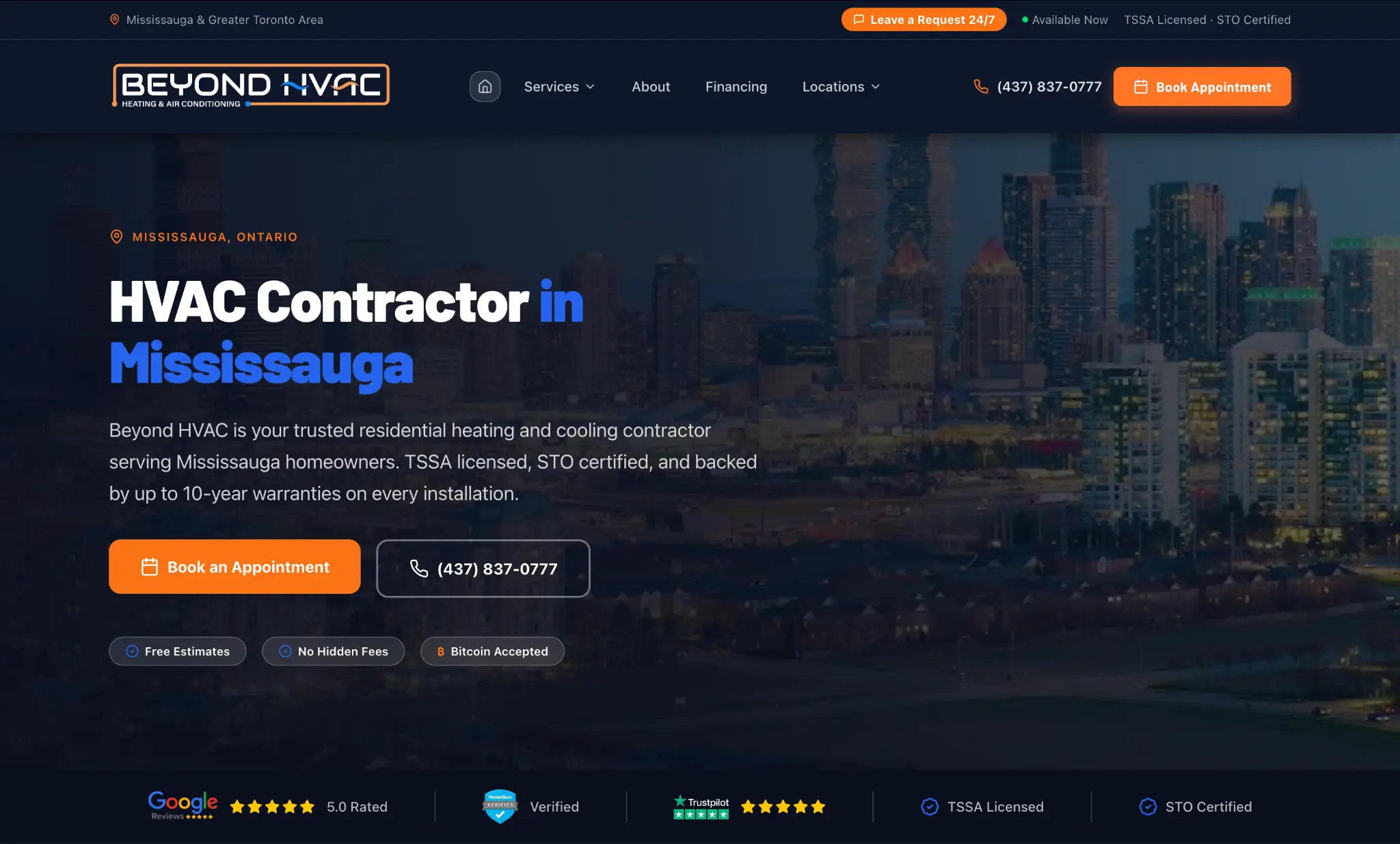 beyond-hvac-website-mississauga-hub-page-hvac-company-mississauga
