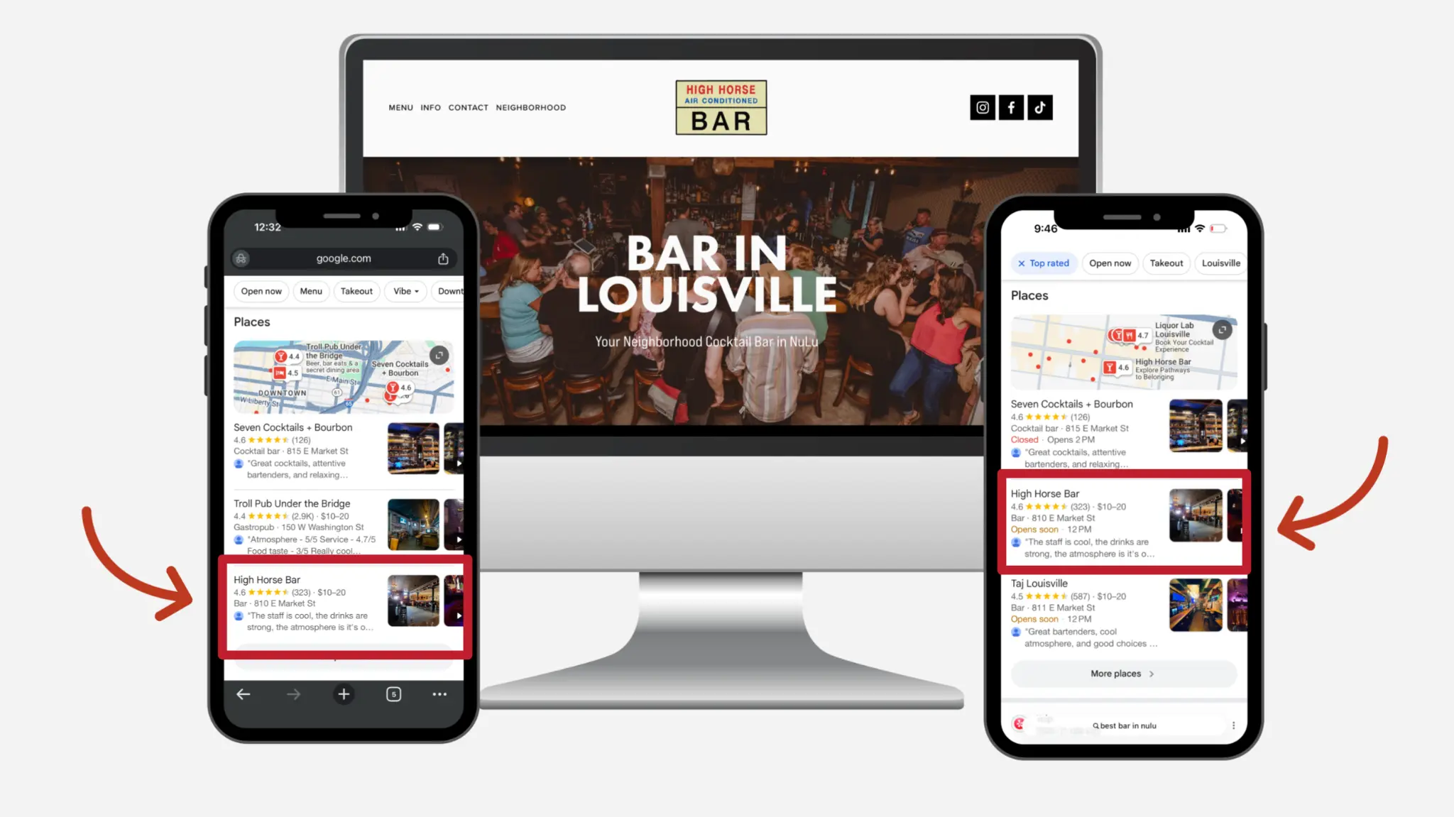 Local SEO Results for Bar — High Horse, Toronto · Google Maps Rankings local-seo-results-for-bar-high-horse-toronto-google-maps