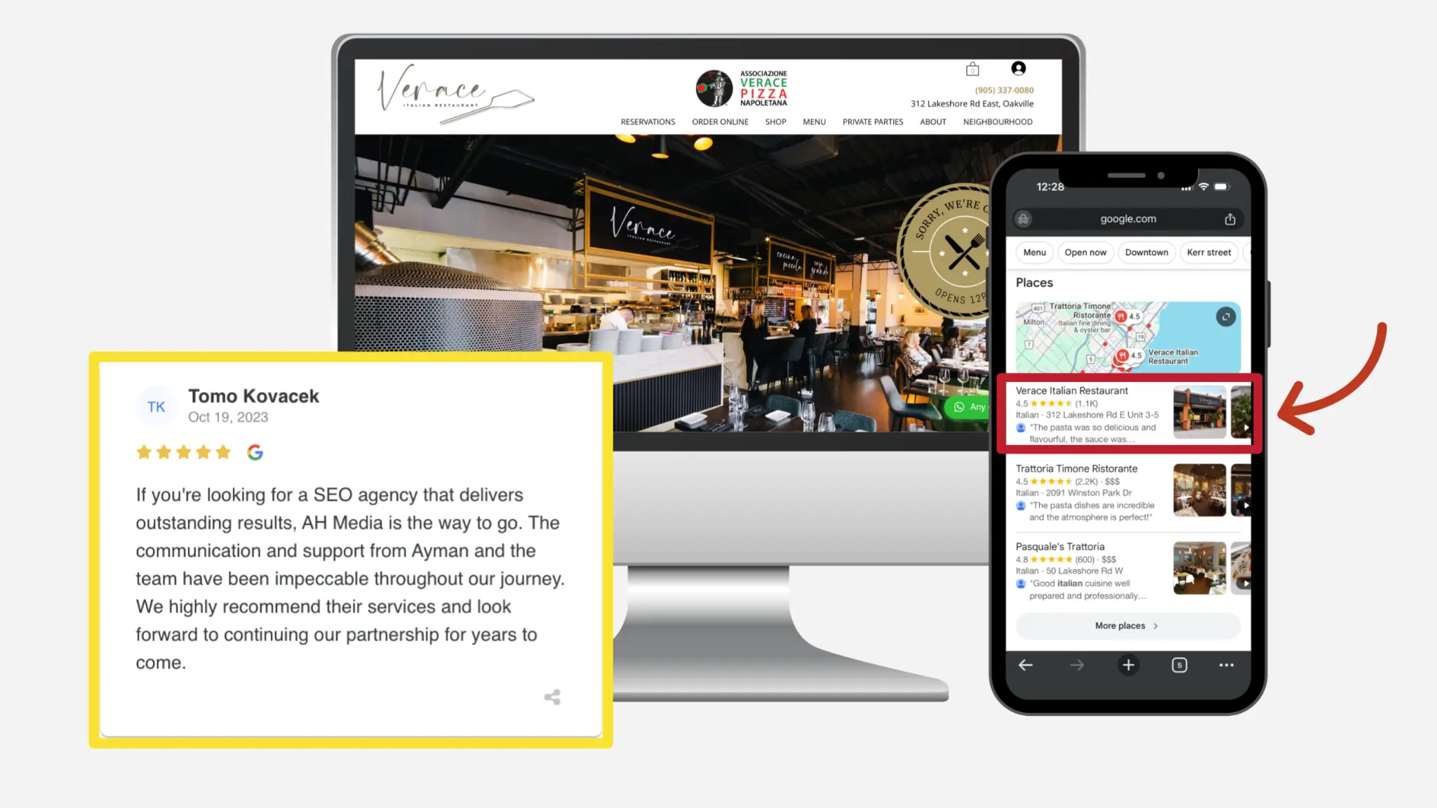 Local SEO Results for Restaurant — Verace, Toronto · Google Maps Rankings local-seo-results-for-restaurant-verace-toronto-google-maps
